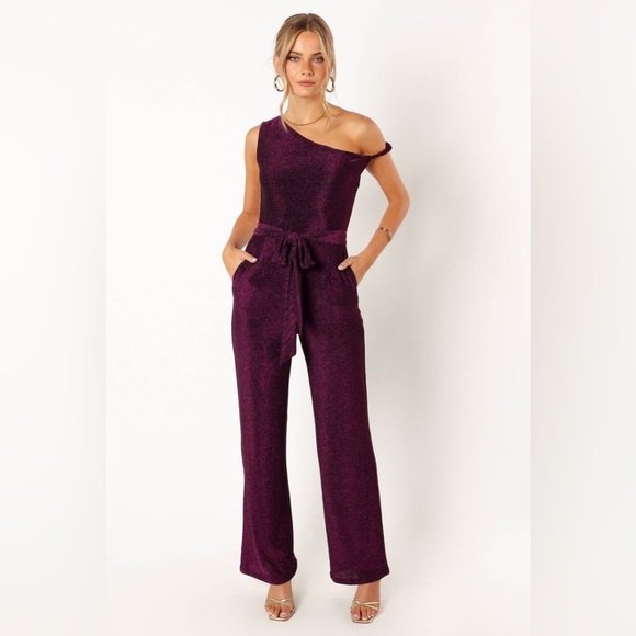 Petal & pup metallic sparkle jumpsuit nwot